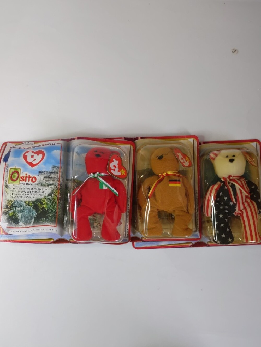 McDonald's Ty International II Bears Complete Set Of 3